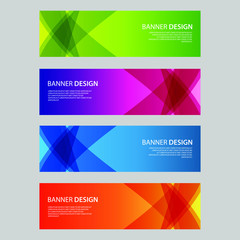 Fototapeta premium Vector Abstract design banner web template