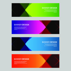 Fototapeta premium Vector Abstract design banner web template