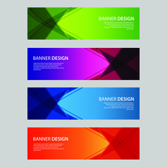 Vector Abstract design banner web template