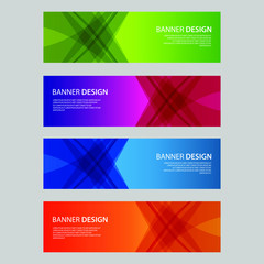 Naklejka premium Vector Abstract design banner web template