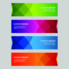 Fototapeta premium Vector Abstract design banner web template