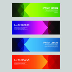 Fototapeta premium Vector Abstract design banner web template