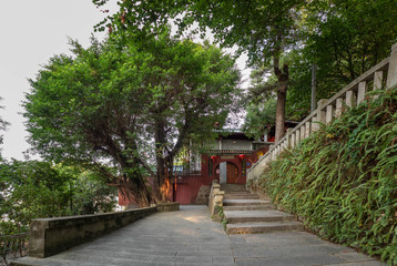 Dashi Temple, a temple that is dedicated to worship Avalokiteśvara,  located in Wushan, Fuzhou...