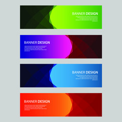 Fototapeta premium Vector Abstract design banner web template