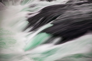 abstract long exposure shot of waterfall