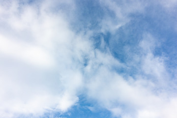 Fototapeta premium Deep blue sky with white clouds