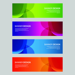 Fototapeta premium Vector Abstract design banner web template