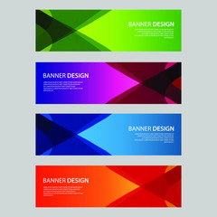 Fototapeta premium Vector Abstract design banner web template