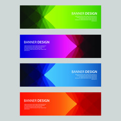 Fototapeta premium Vector Abstract design banner web template