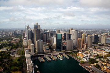 Fototapeta na wymiar Sydney city aerial image