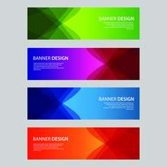 Fototapeta premium Vector Abstract design banner web template