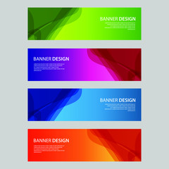 Fototapeta premium Vector Abstract design banner web template