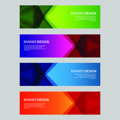 Fototapeta premium Vector Abstract design banner web template