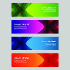 Vector Abstract design banner web template