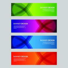 Fototapeta premium Vector Abstract design banner web template
