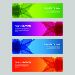 Fototapeta premium Vector Abstract design banner web template