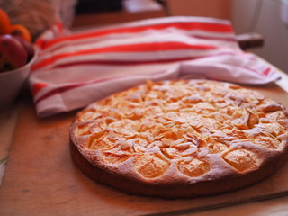 self backed apple and almond cake
