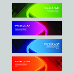 Fototapeta premium Vector Abstract design banner web template