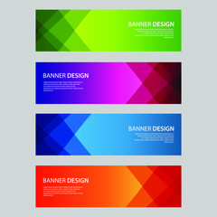 Vector Abstract design banner web template