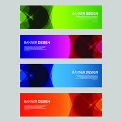 Fototapeta premium Vector Abstract design banner web template