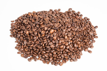 A Mound Of Roasted Coffee Beans