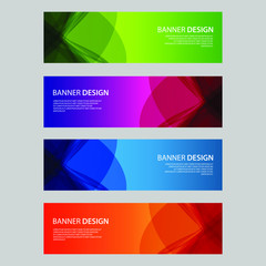 Fototapeta premium Vector Abstract design banner web template