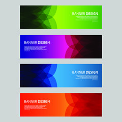 Obraz premium Vector Abstract design banner web template