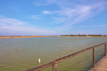 Naklejka premium Salinas de San Pedro del Pinatar, Murcia, España