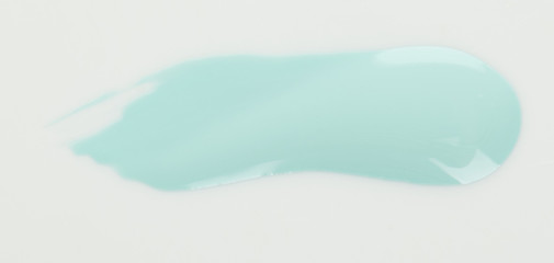 Light blue glossy paint stroke