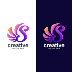 Abstract Letter S Logo Design Template