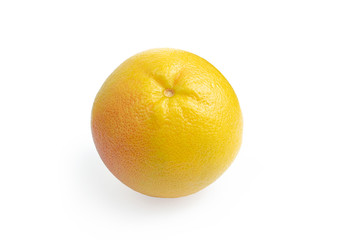 Grapefruit isolate, citrus on a white background in clipping