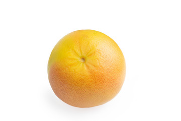 Grapefruit isolate, citrus on a white background in clipping
