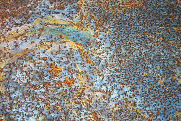 Rust on metal sheet,  grunge background.