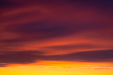 Beautiful sunset sky