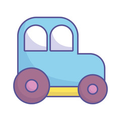 baby shower toy plastic car icon