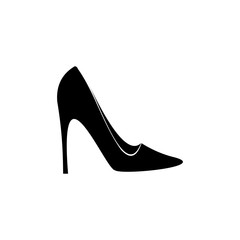 high heel icon vector design symbol