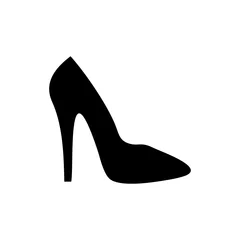 Muurstickers high heel icon vector design symbol © trimulyani
