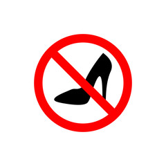 high heel icon vector design symbol