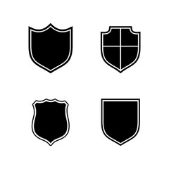 mixed shield badge logo design