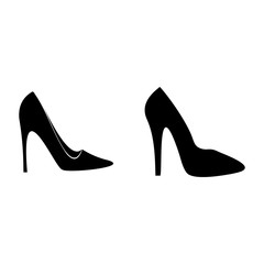 high heel icon vector design symbol