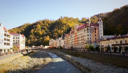 landscape, village, sky, houses, river, nature, architecture, building, travel, reflection, trip, Russia, summer, trees, park, beautiful, view