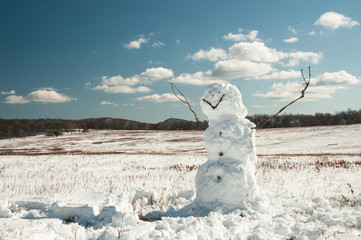 Snow in the mountains of Virginia