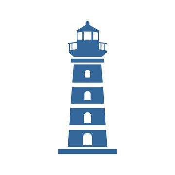 lighthouse tower icon vector design symbol
