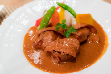 猪肉を使ったジビエ料理