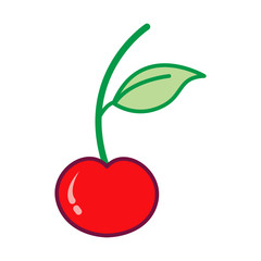 Cherry Icon Vector