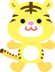 vector illustration of a tiger