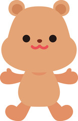 vector illustration of a bear