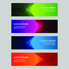 Fototapeta premium Vector Abstract design banner web template