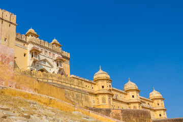 Fototapeta premium The majestic Amber Fort near Jaipur in Rajasthan, India.