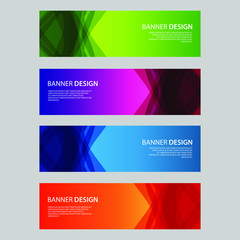 Fototapeta premium Vector Abstract design banner web template